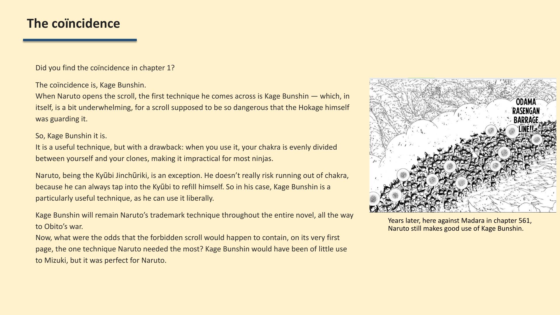 Slide 4: The coïncidence