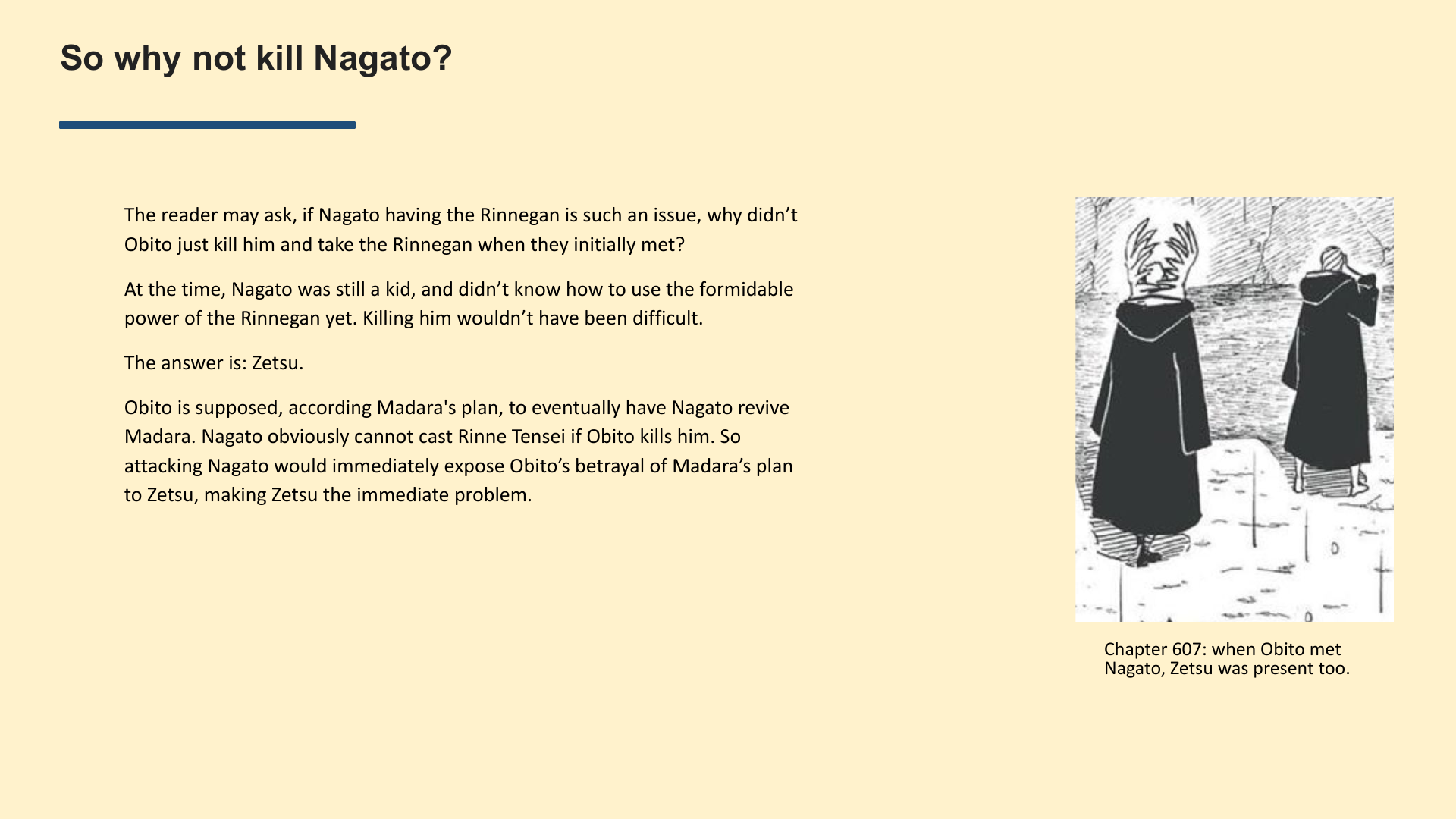 Slide 5: So why not kill Nagato?
