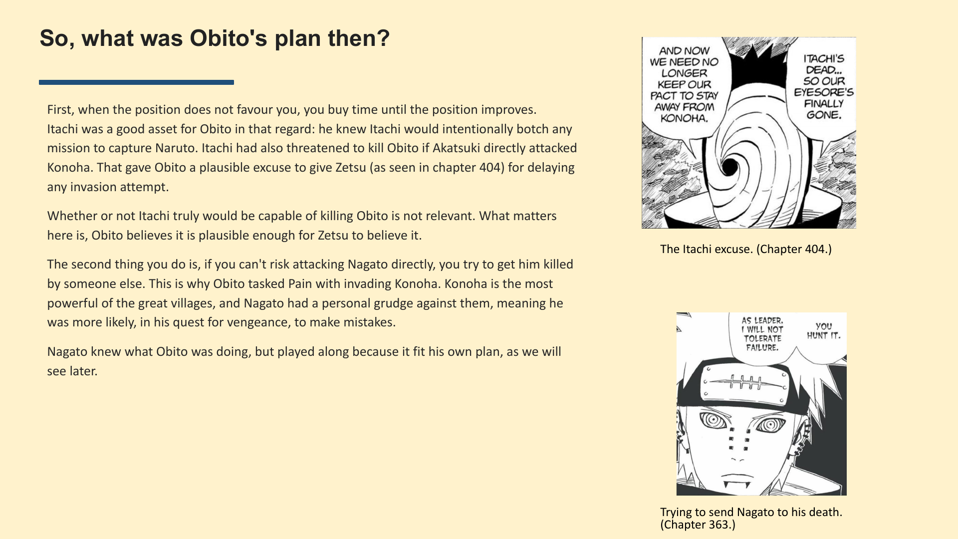 Slide 9: So, what was Obito's plan then?