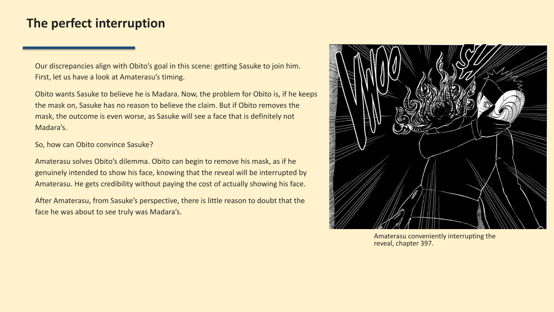 Slide 4: The perfect interruption