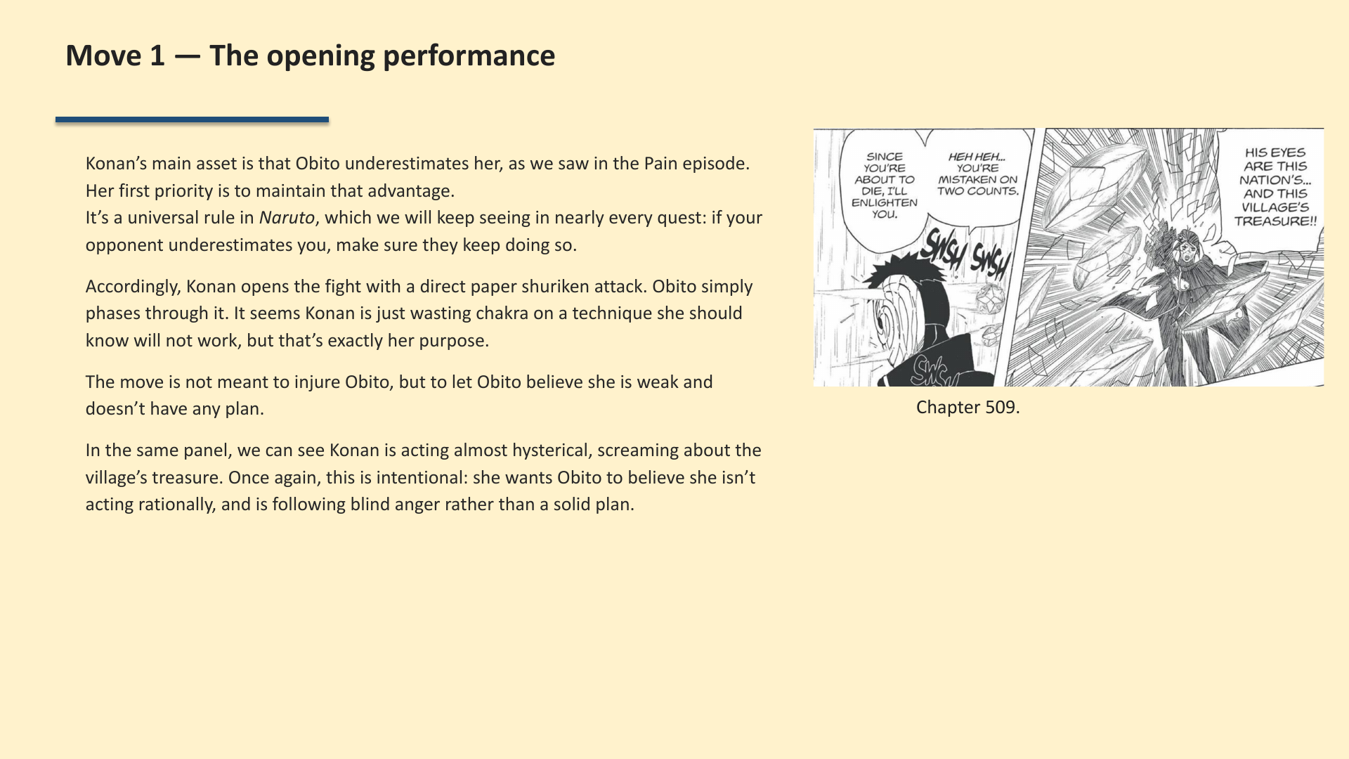 Slide 2: Move 1 — The opening performance