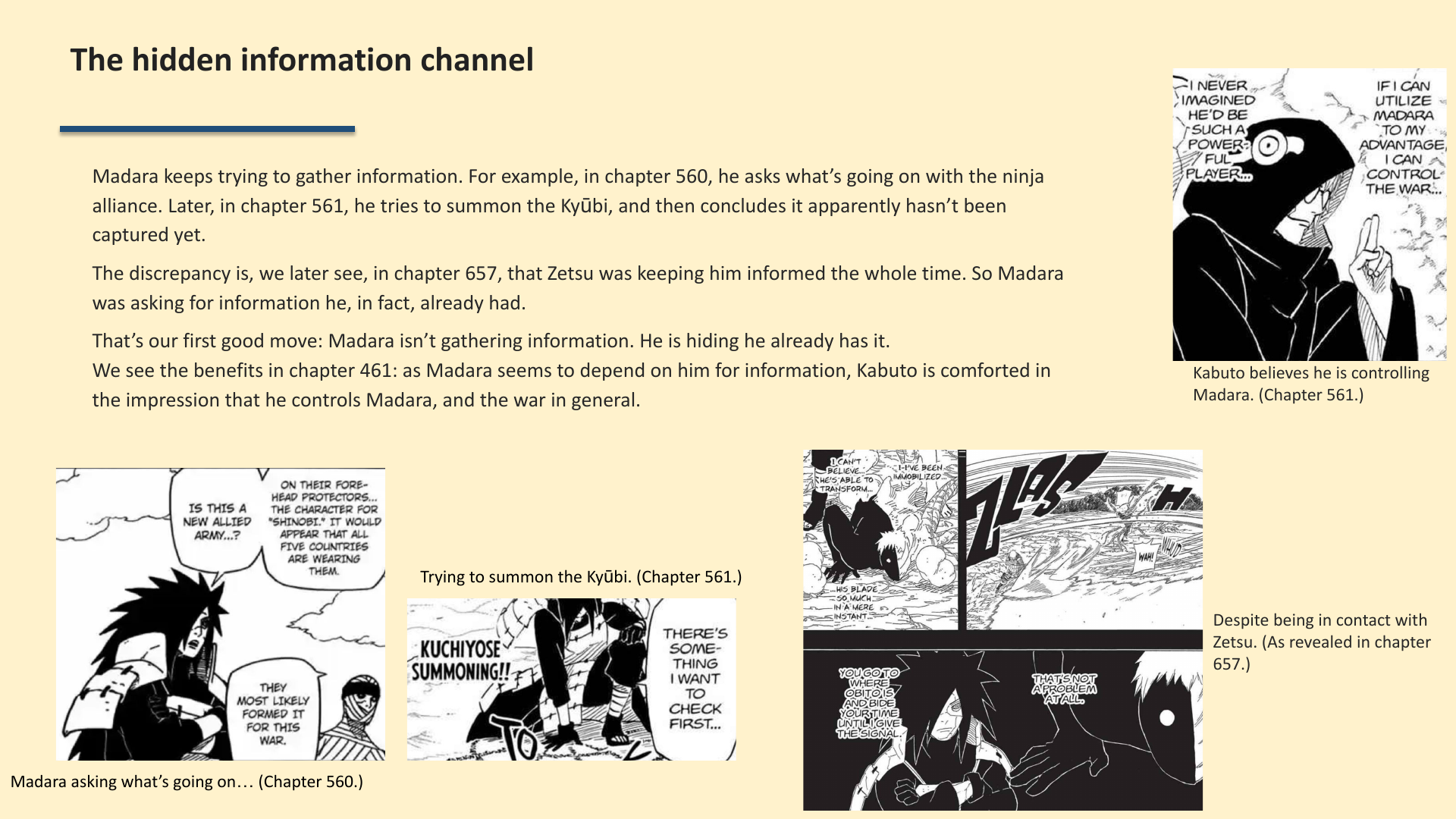 Slide 2: The hidden information channel