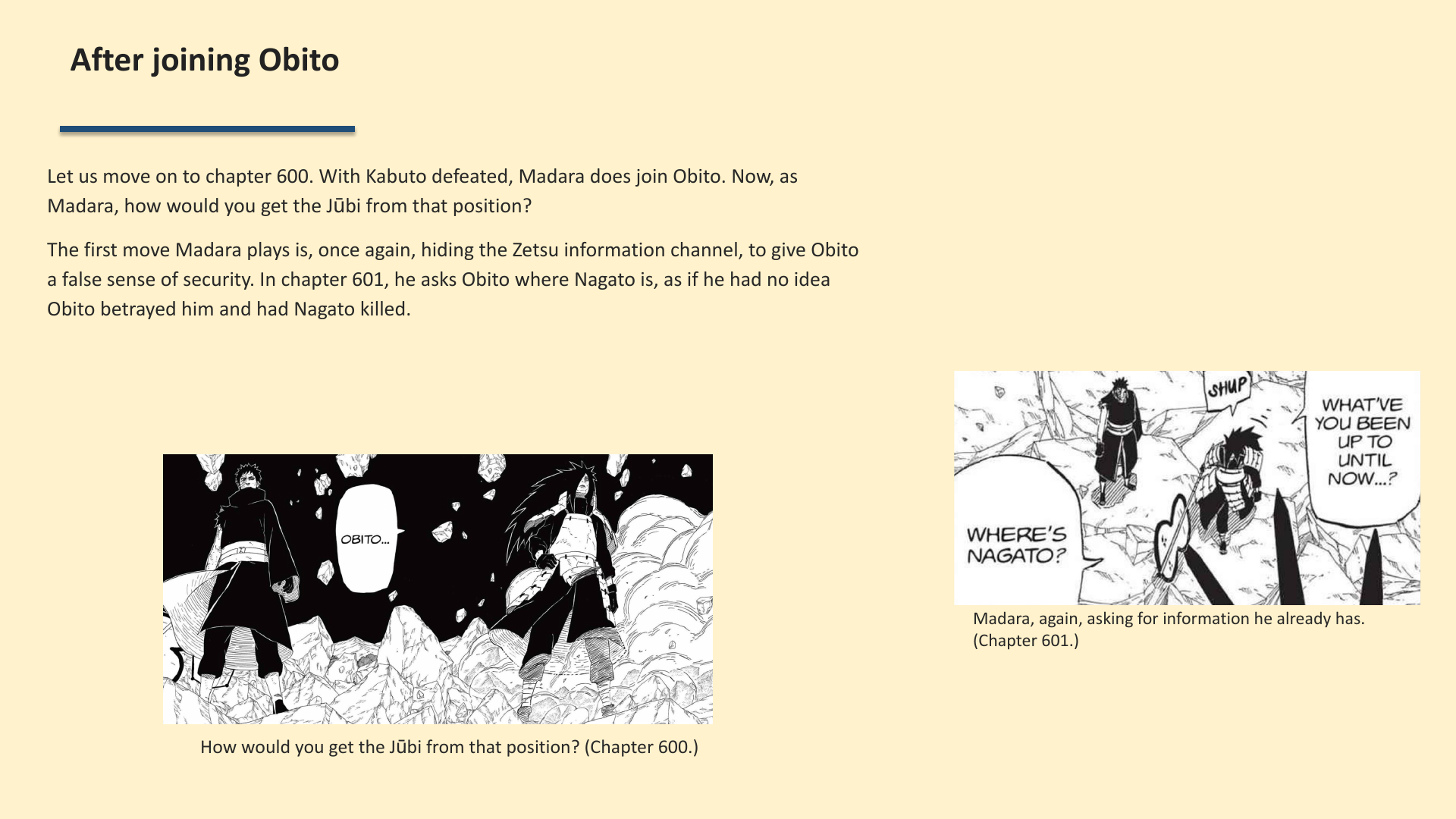Slide 4: After joining Obito