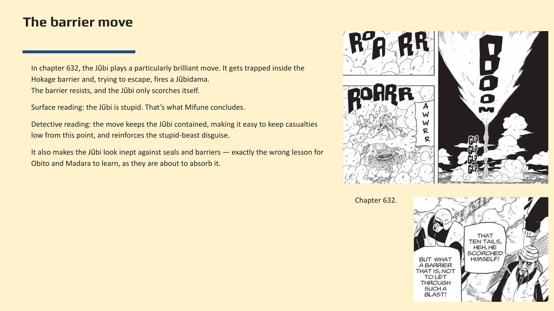 Slide 9: The barrier move