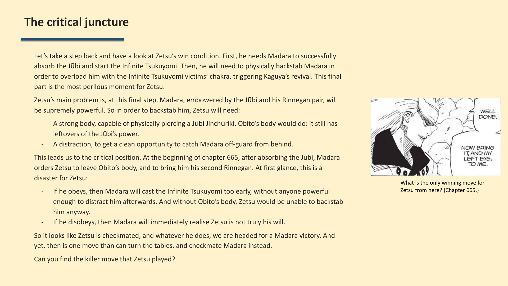 Slide 3: The critical juncture