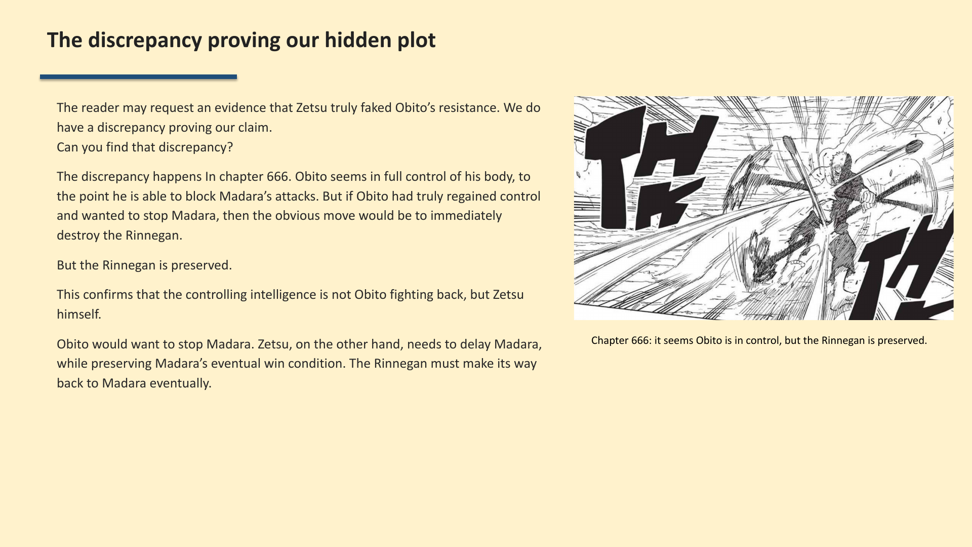 Slide 5: The discrepancy proving our hidden plot