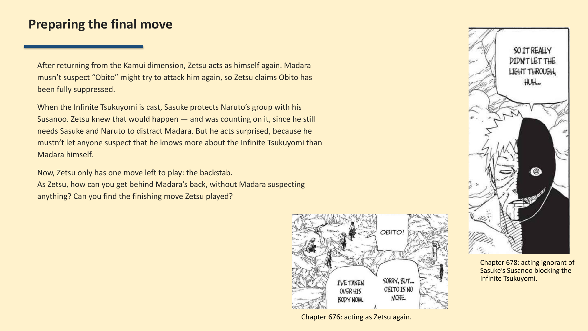 Slide 7: Preparing the final move