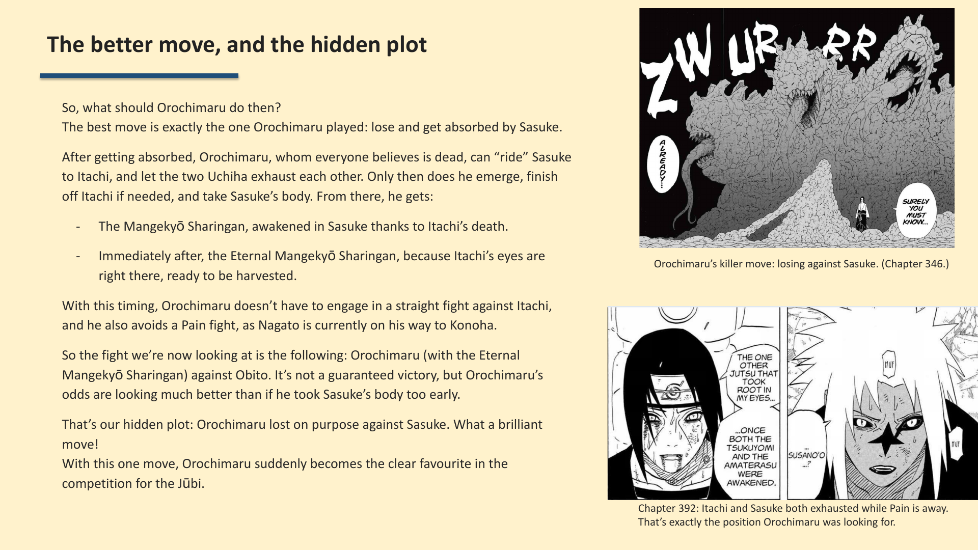 Slide 6: The better move, and the hidden plot