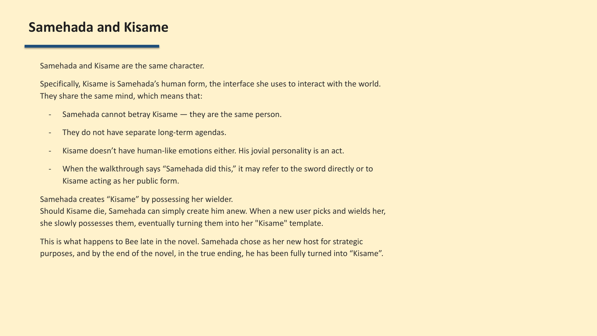 Slide 4: Samehada and Kisame