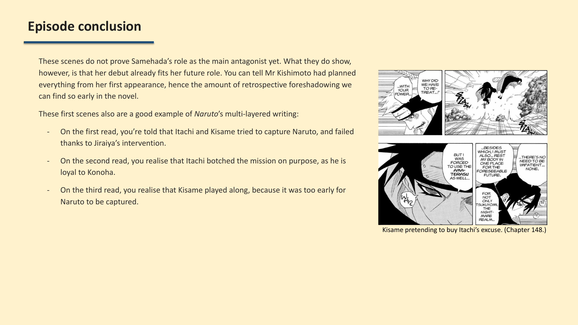 Slide 7: Episode conclusion