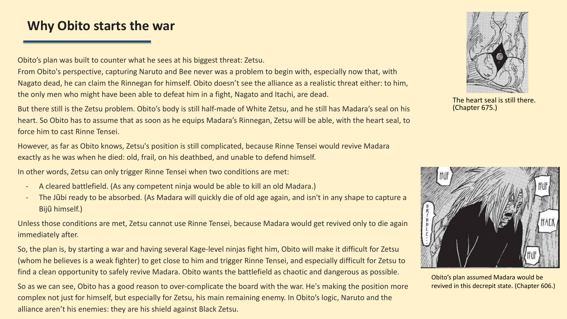 Slide 2: Why Obito starts the war