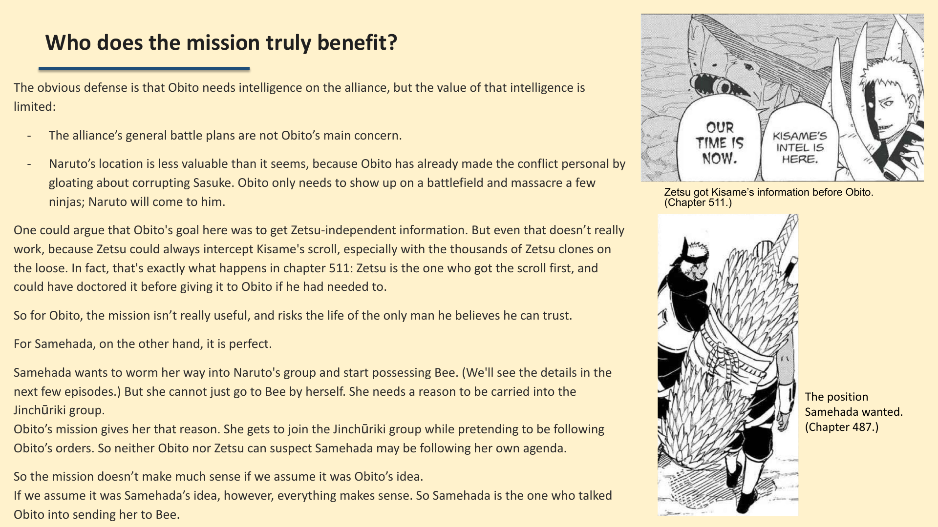 Slide 5: Who does the mission truly benefit?