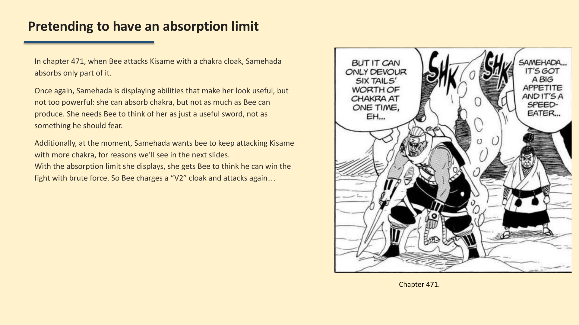 Slide 3: Pretending to have an absorption limit