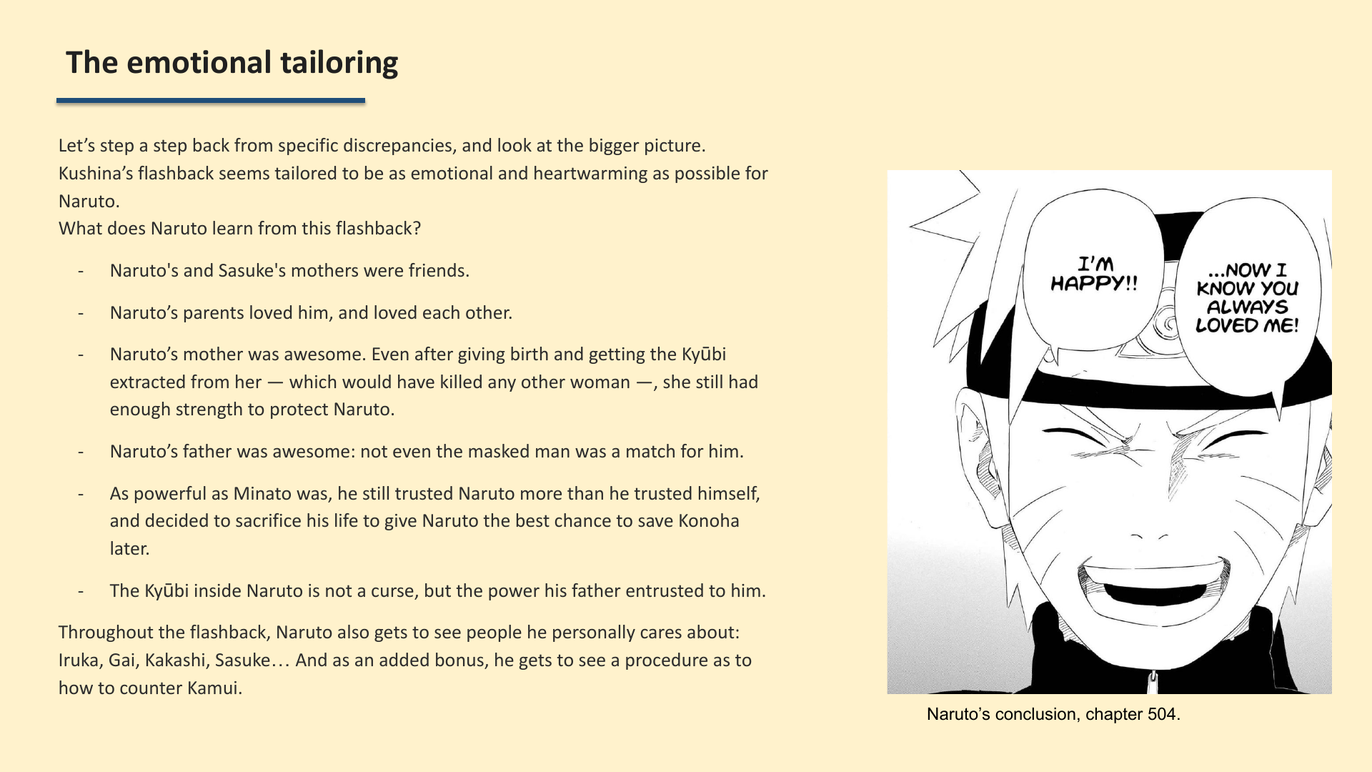 Slide 6: The emotional tailoring
