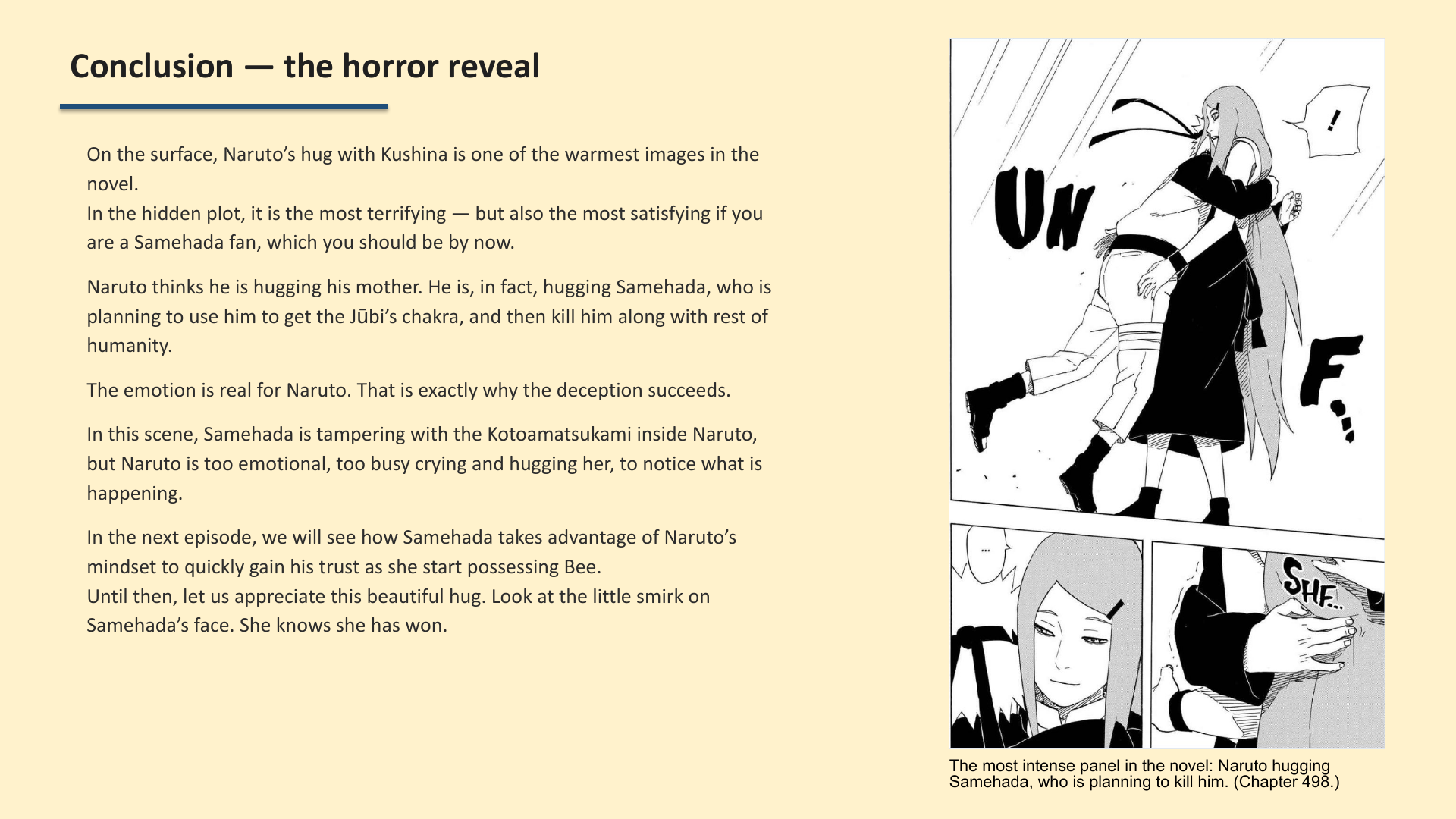 Slide 9: Conclusion — the horror reveal