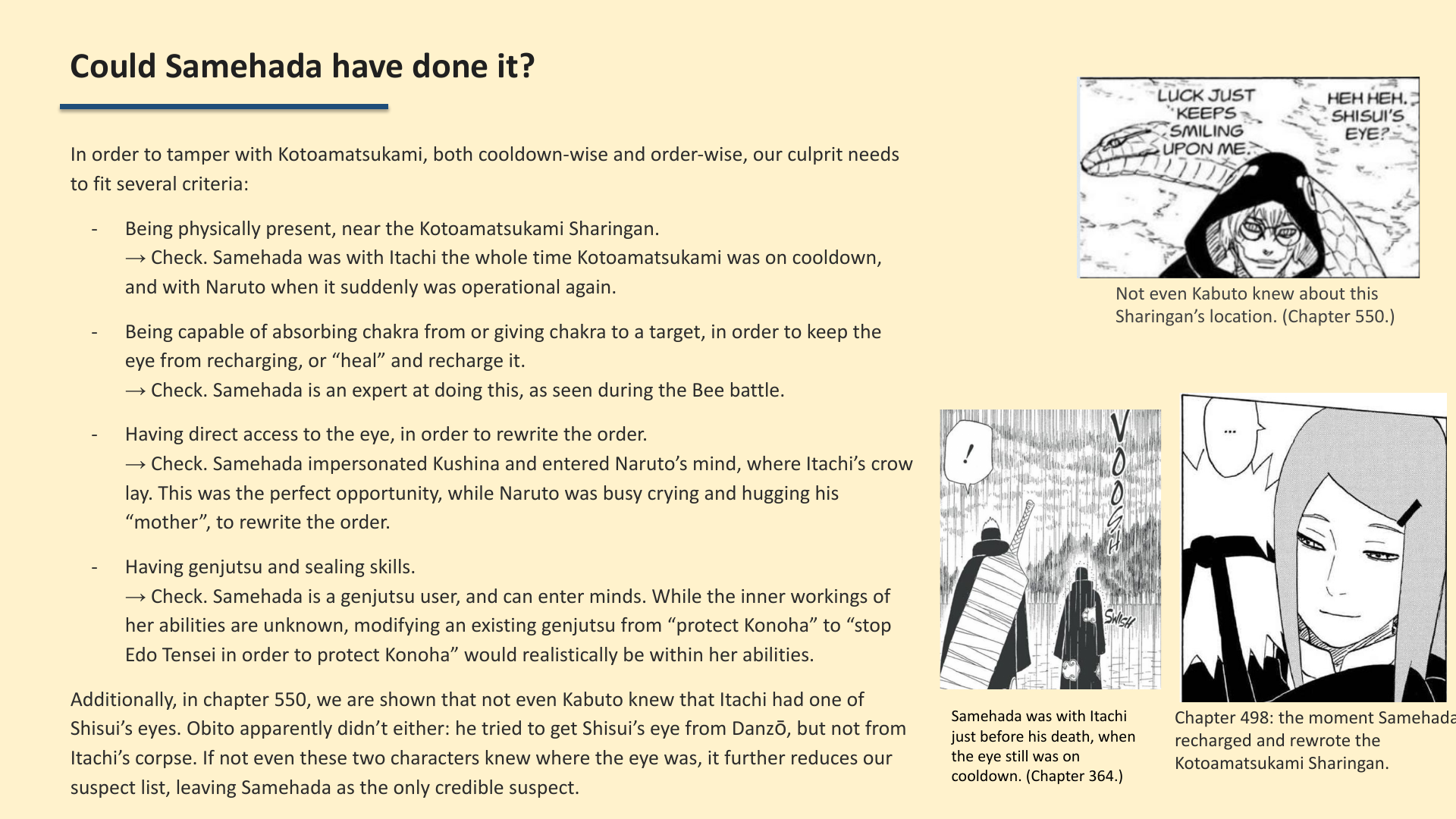 Slide 8: Could Samehada have done it?