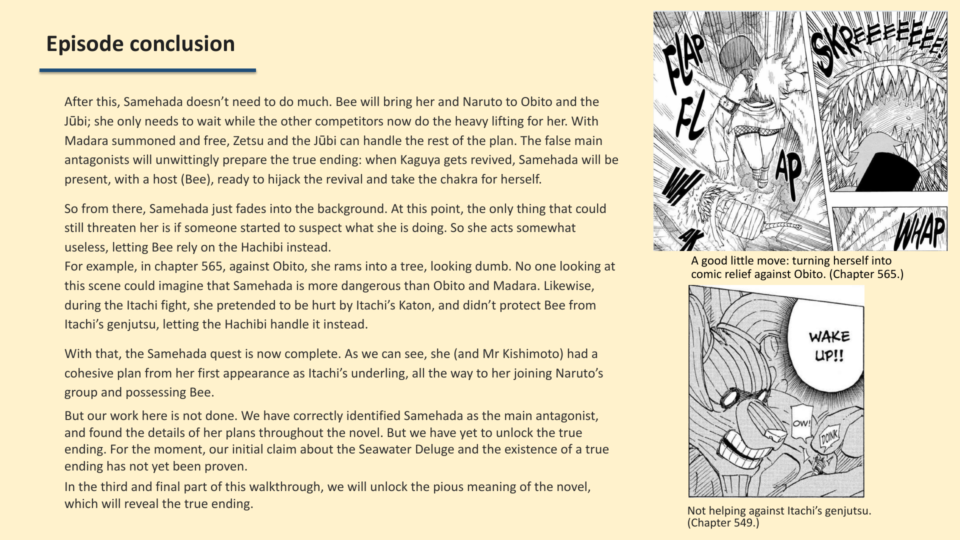 Slide 10: Episode conclusion
