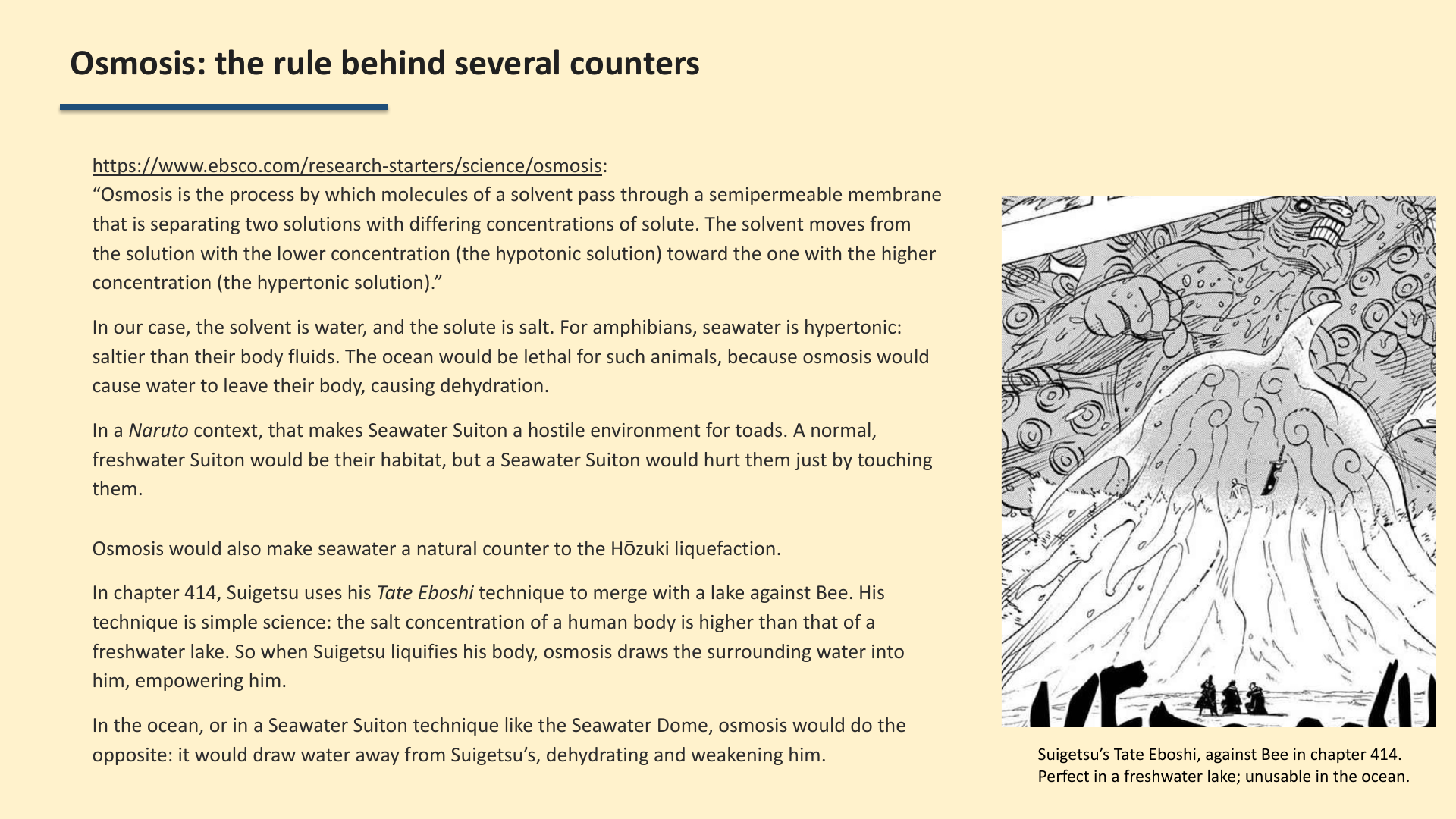 Slide 5: Osmosis: the rule behind several counters