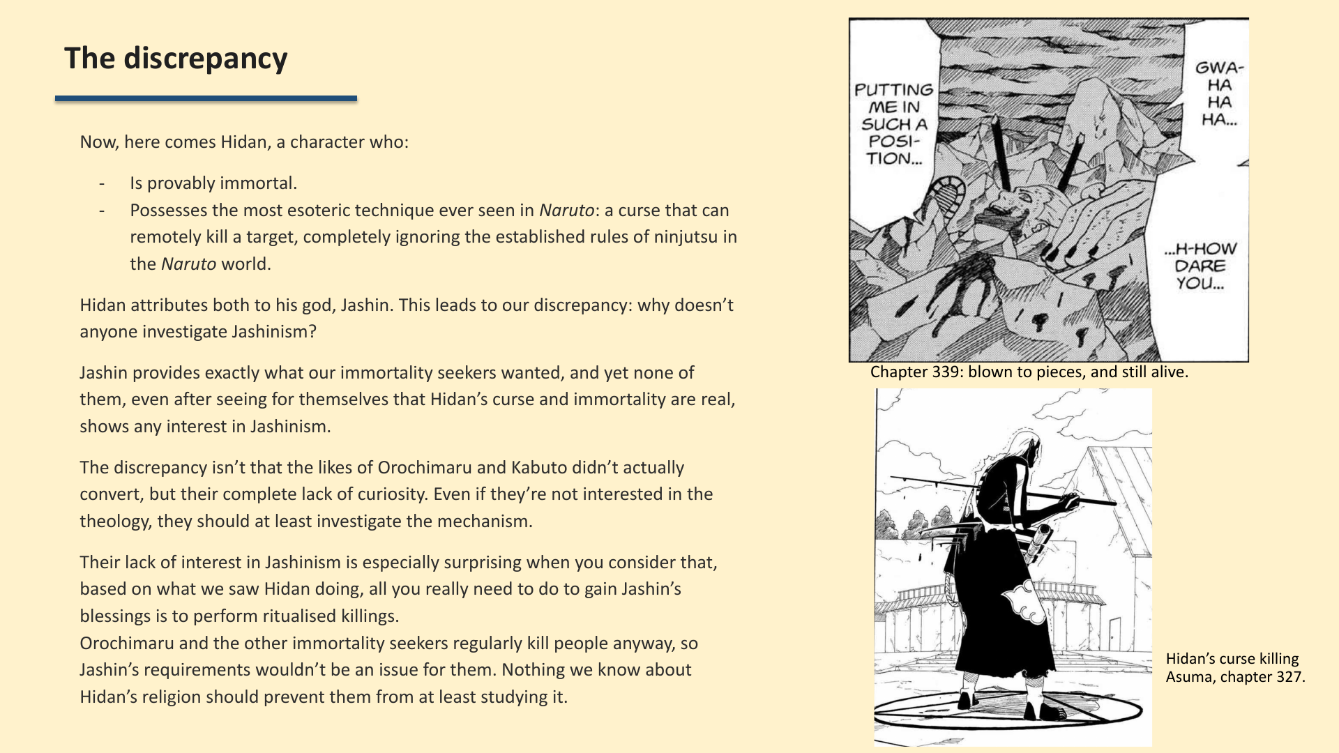 Slide 4: The discrepancy