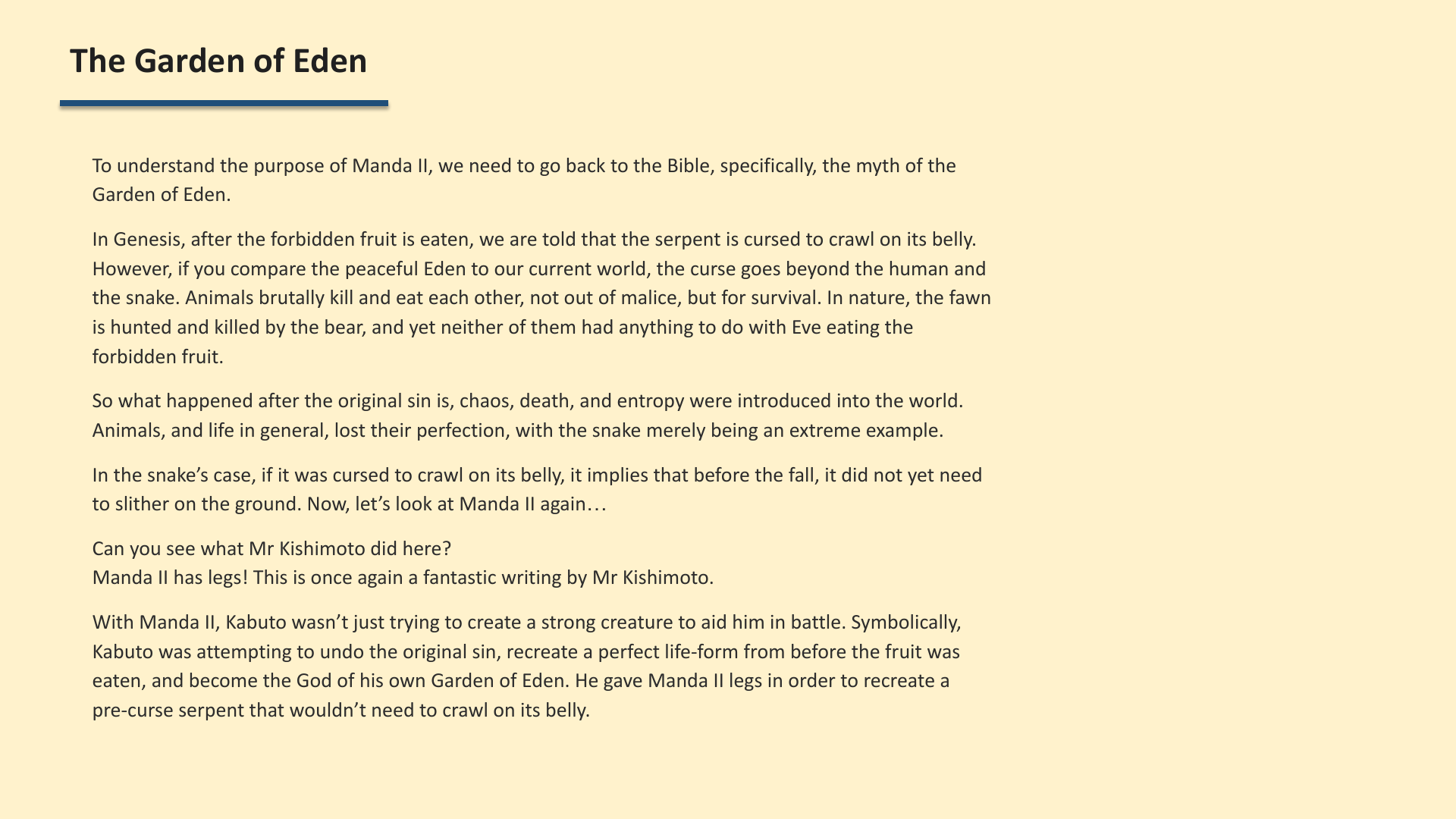 Slide 6: The Garden of Eden