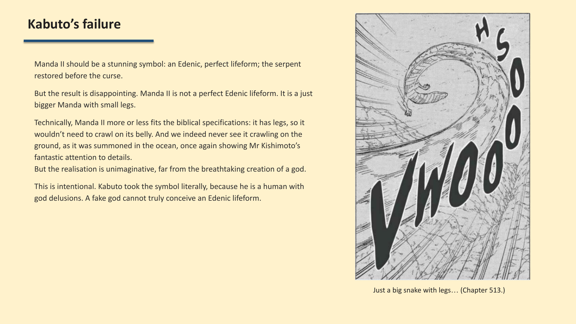 Slide 7: Kabuto’s failure