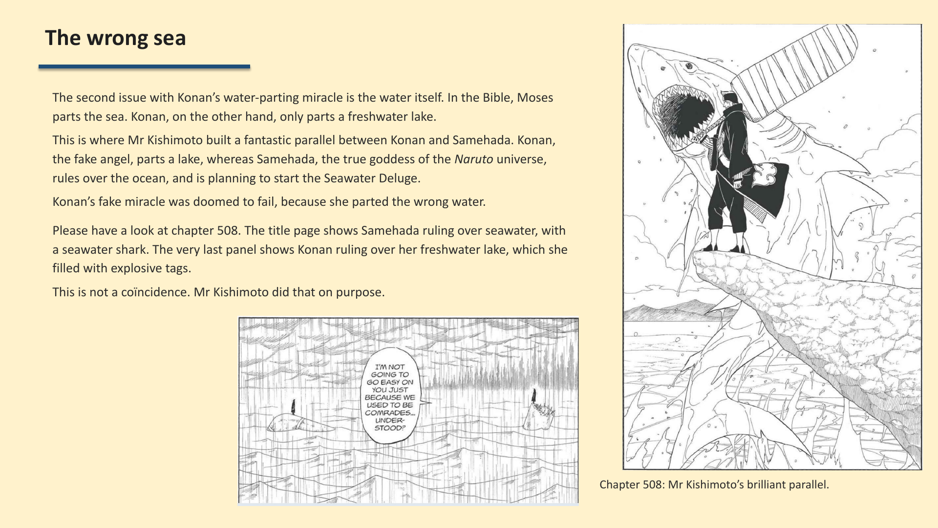 Slide 3: The wrong sea