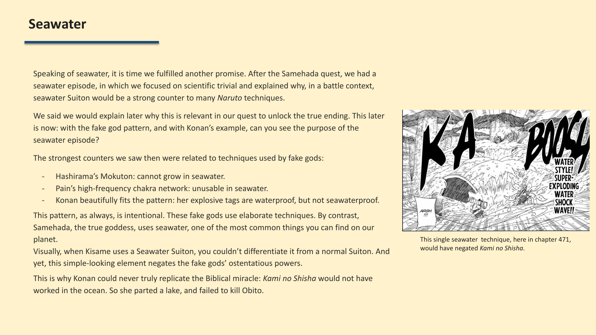Slide 4: Seawater