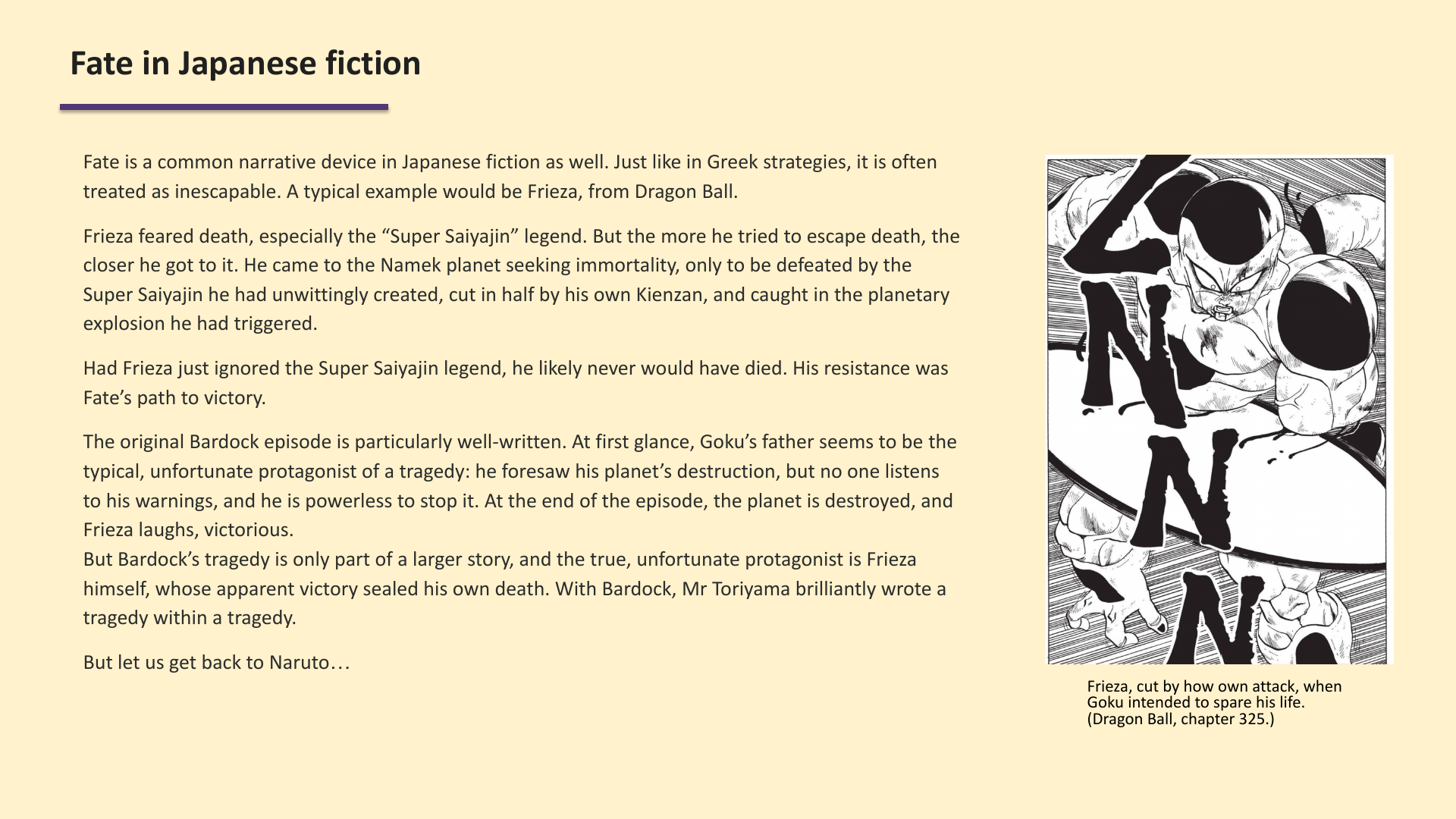 Slide 2: Fate in Japanese fiction