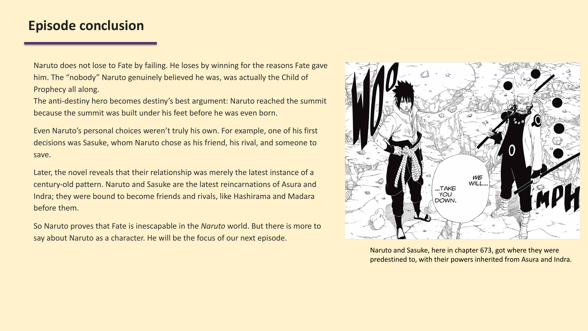 Slide 9: Episode conclusion