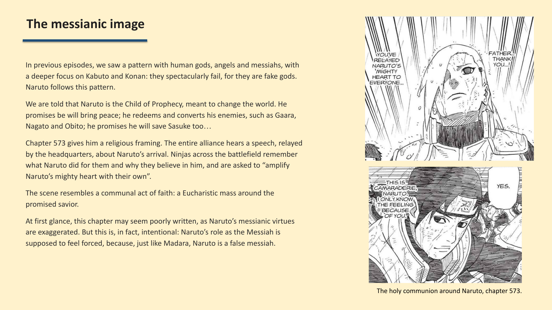 Slide 2: The messianic image