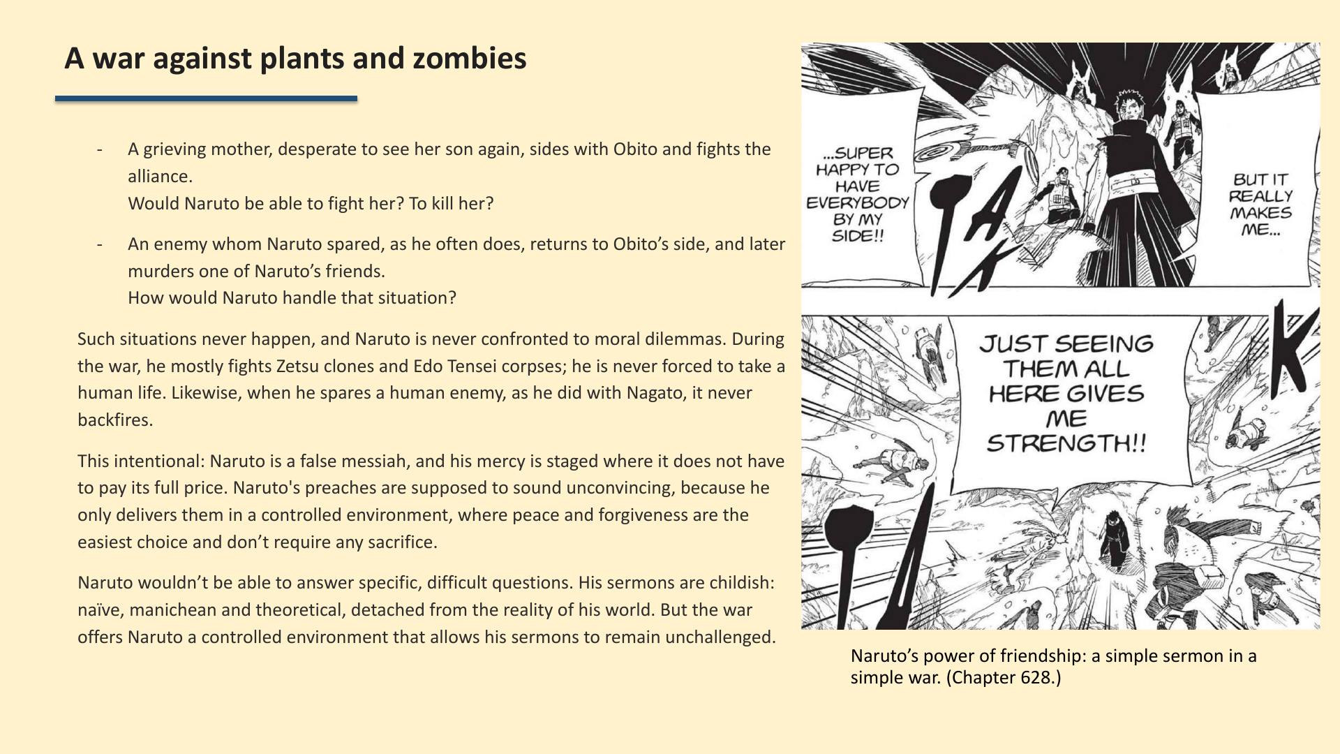 Slide 5: A war against plants and zombies