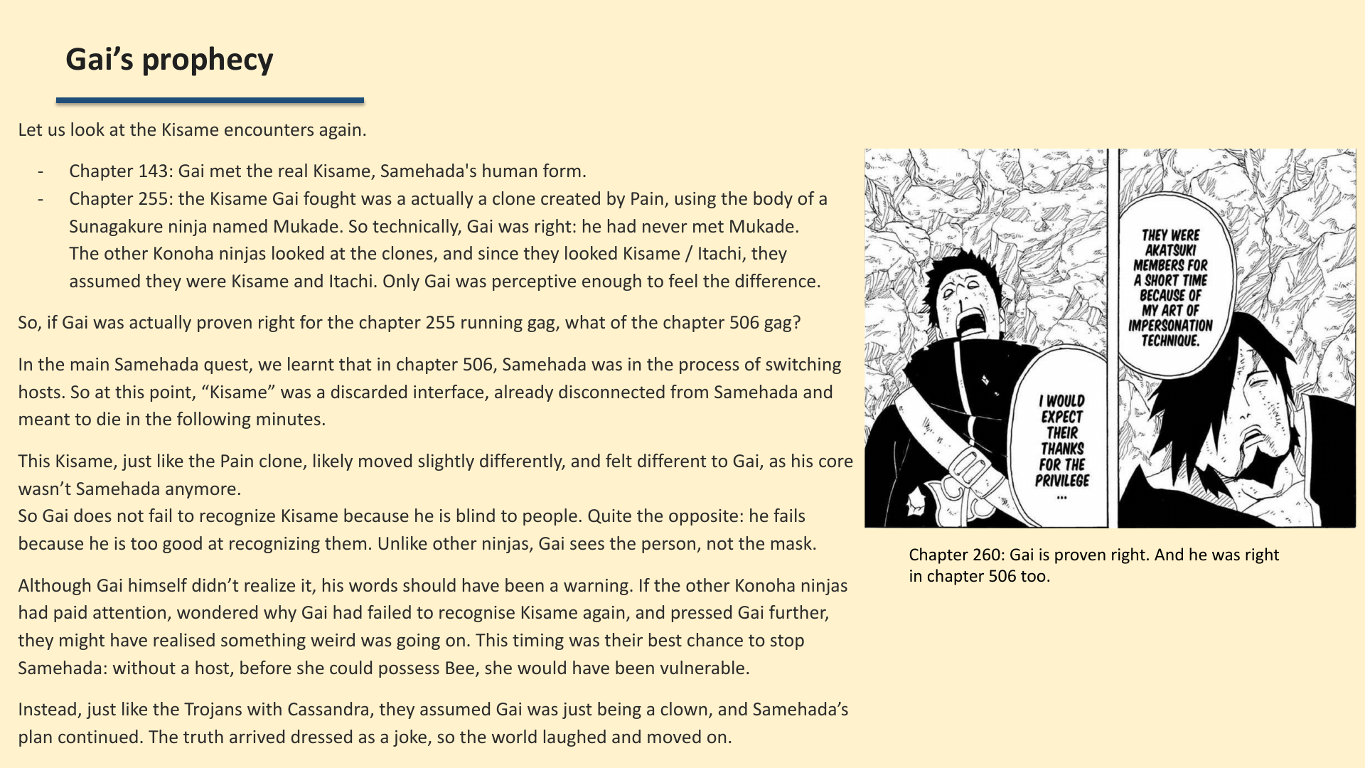 Slide 4: Gai’s prophecy