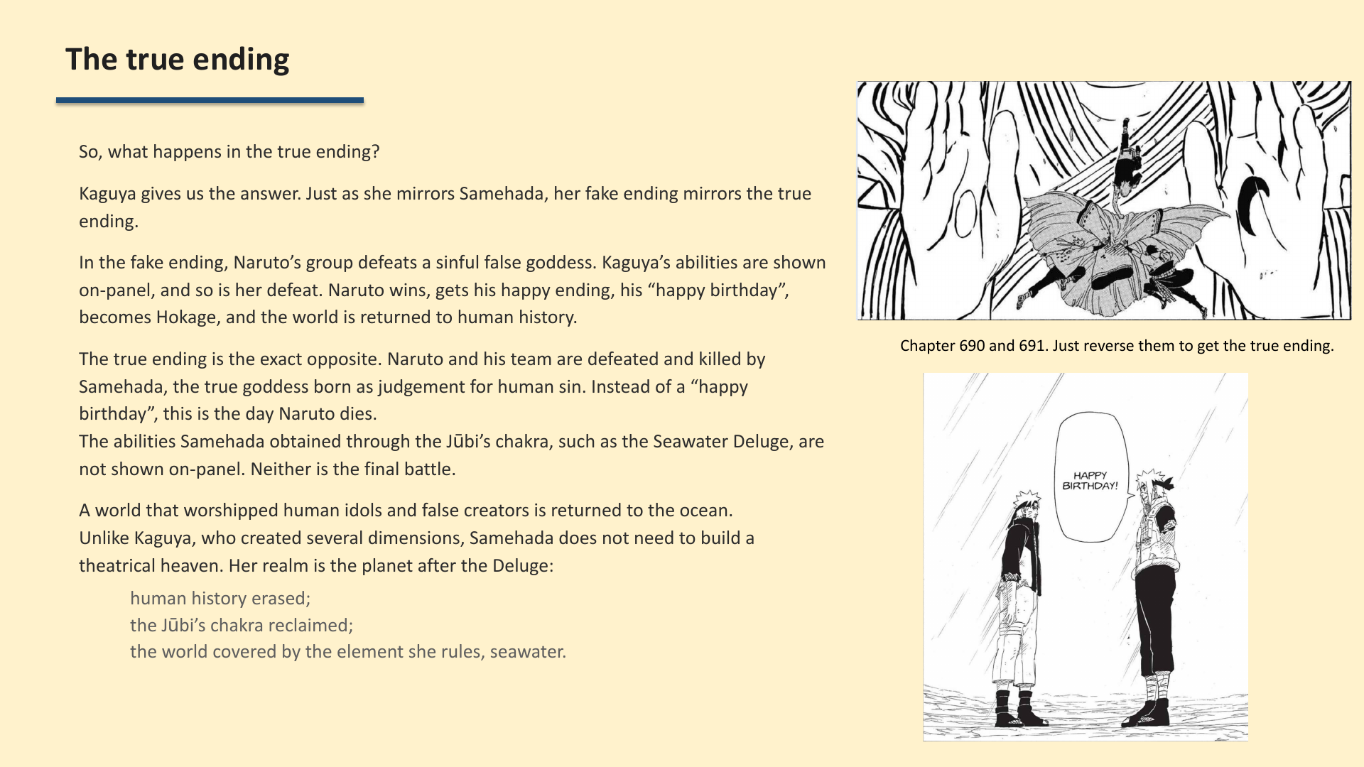 Slide 7: The true ending