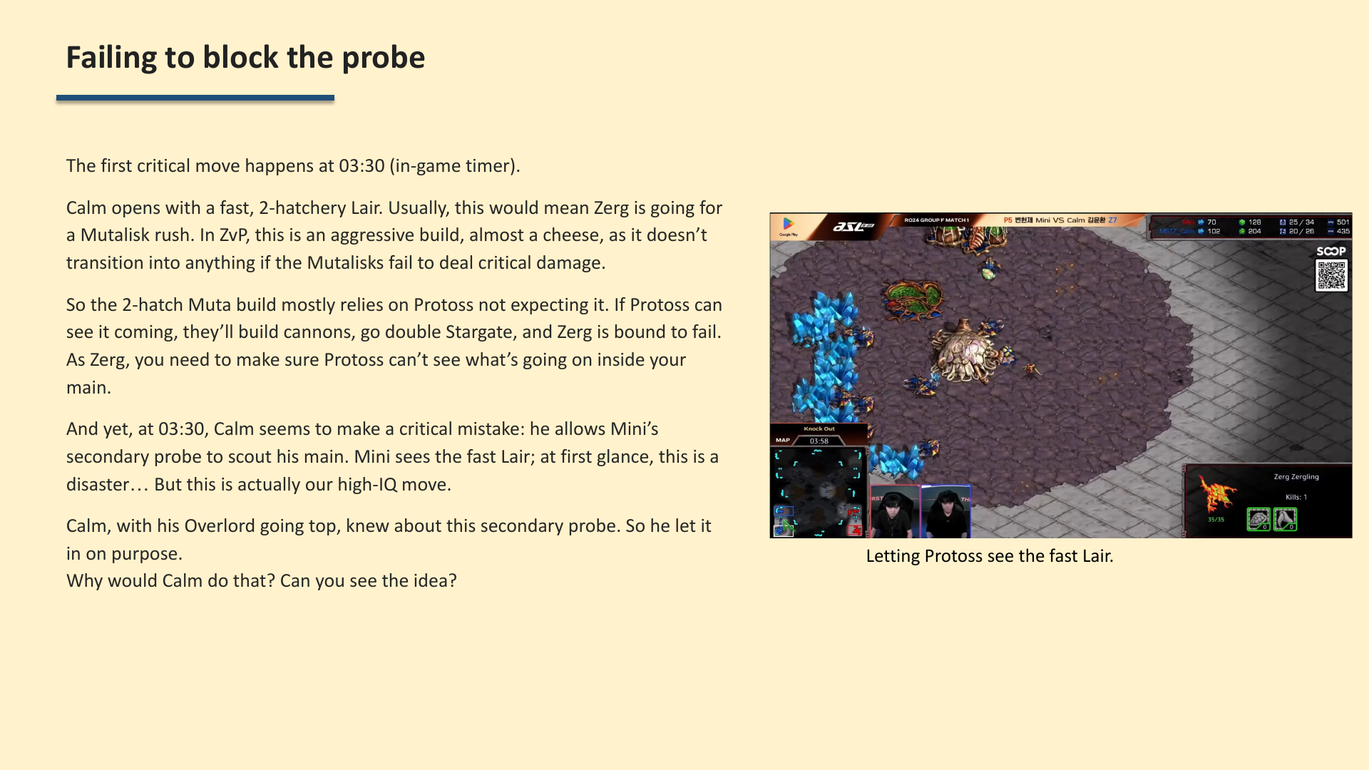 Slide 2: Failing to block the probe